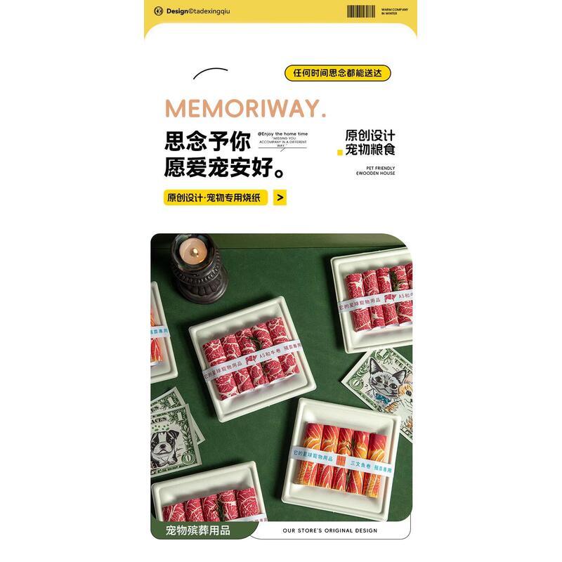 Product Introduction of Pet funeral supplies, cats and dogs, special offerings sacrificial ceremonies, the first seven, burning paper for nostalgia 3