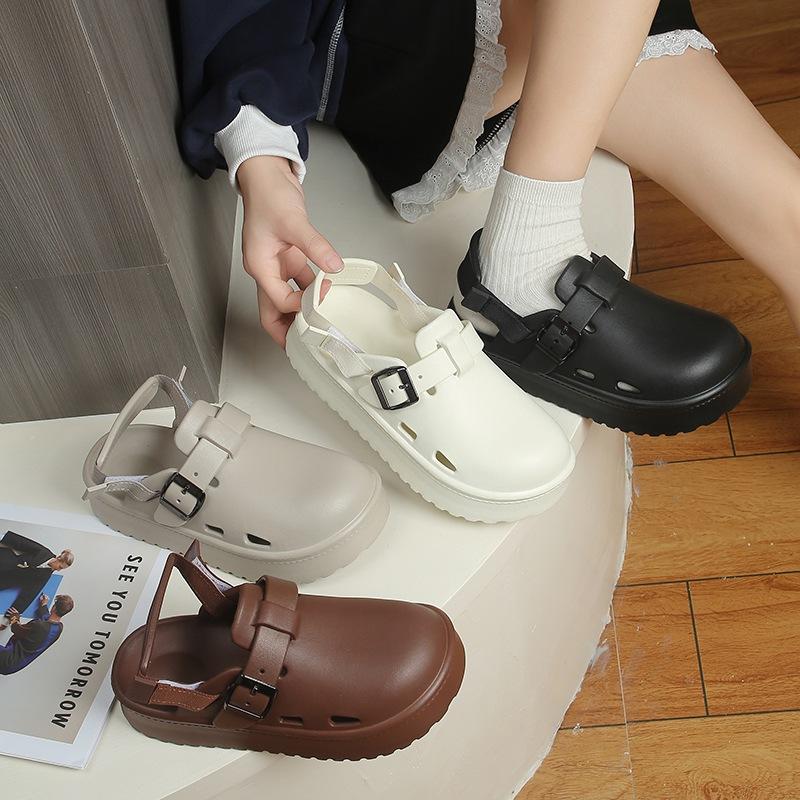  Dép Sandal Bít Mũi có quay sau hottrend 2025 Dép cặp nam nữ  - đi chơi thoáng khí êm chân Dép eva Hàn Quốc DC05 