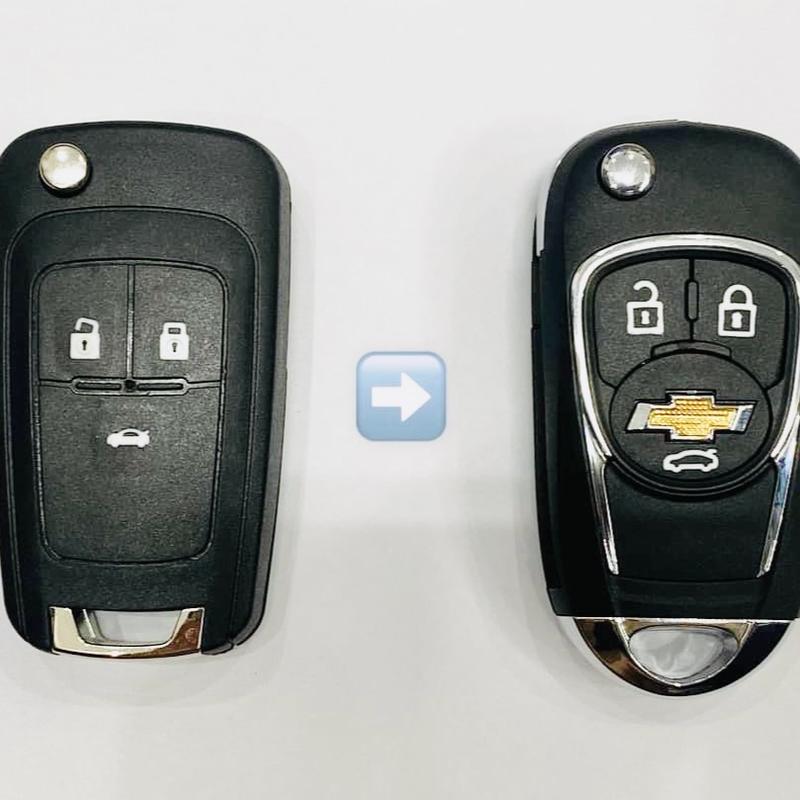Vỏ độ gập theo chìa khoá zin Chevrolet Cruze phím cứng