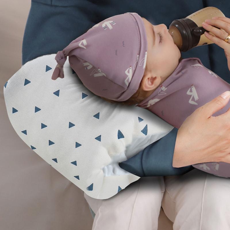 Soft Breastfeeding Pillow Printed Pattern Bottle Feeding Pillows Arm Pillow Breathable Skin Friendly Baby Nursing Pillow 0