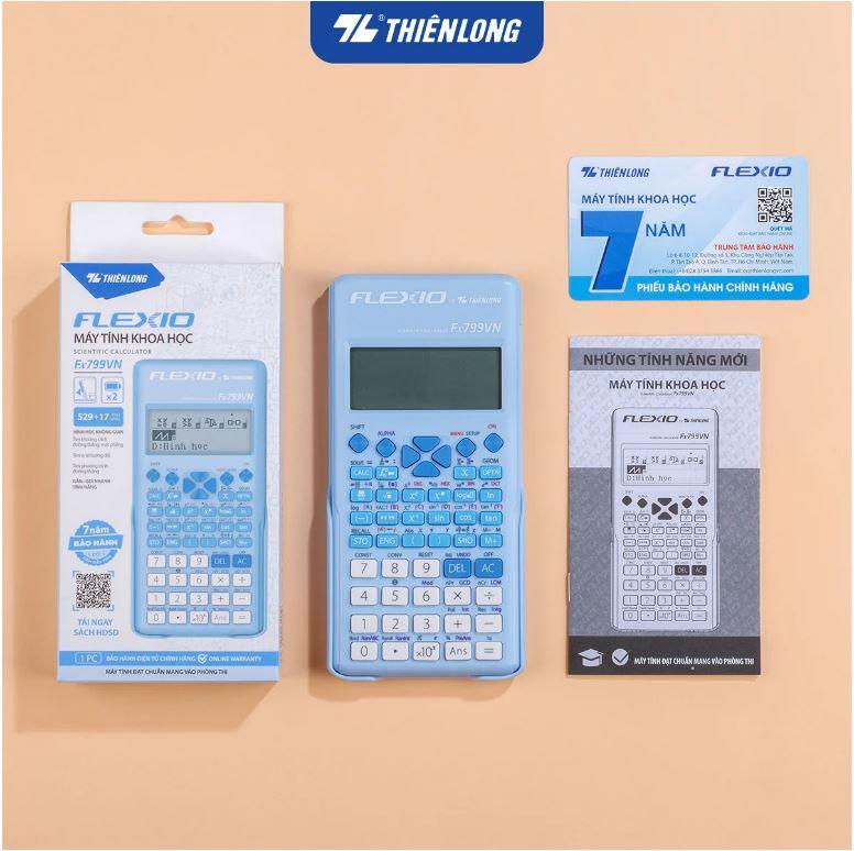 Máy tính cầm tay Flexio 799 MÀU XANH DƯƠNG  bản mới 2024