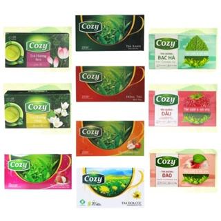 TRÀ COZY TÚI LỌC HƯƠNG DÂU - ĐÀO - BẠC HÀ - TÁO - SEN - NHÀI - HỒNG TRÀ - HOA CÚC - VẢI - XOÀI - QUẾ