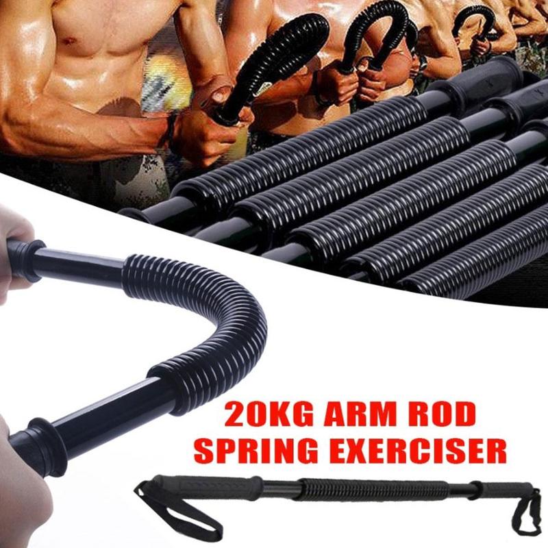 Product Introduction of 1 Pc Heavy Duty Power Twister Spring Bar Resistance Strength Bar Bend Chest Arm Training Exercise Fitness Equipment 24