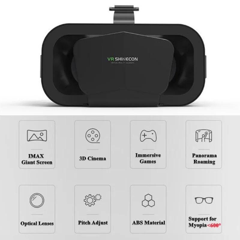 Product Introduction of Virtual Reality Glasses Screen Squeeze Film 3D IMAX, G10, Google Cardboard Box, VR Helmet, Compatible with 4.7-7" Phone, Support Game Controller 22