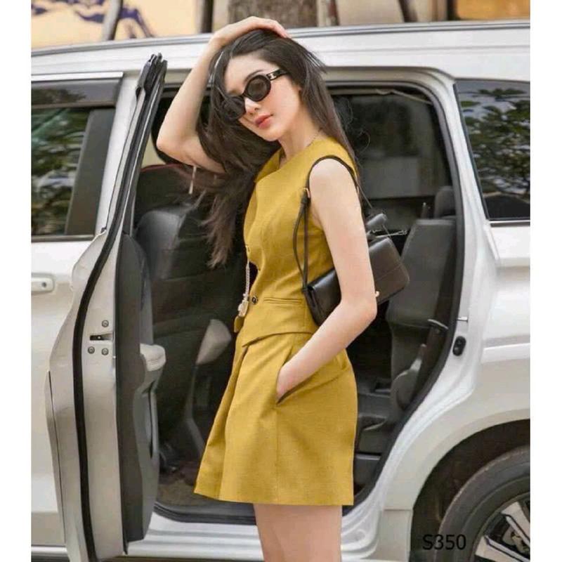 SÉT ĐÙI ÁO GILE LÓT LỤT,QUẦN CÓ KHÓA KÉO  Nữ Women 2