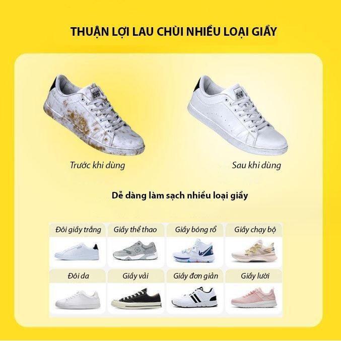 [MUA 5 TẶNG 1] COMBO 5 Bịch Khăn Uớt Lau Giày Shoe Shine Wipes, Lau Đa Năng , Lau Bếp, Lau Giày Dép, Túi Xách ,Ba Lô, Dầu Mỡ...Làm Sạch Mọi Thứ. 5