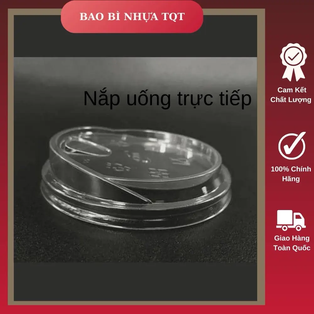 Sỉ Nắp uống trực tiếp Fi 90, 93 ,95 ,98, Nắp Sip ly nhựa phi 90, 93, 95, 98 (Lốc 50 cái) - Hiệu UKP Chính Hãng Uy Kiệt - Bao bì nhựa TQT