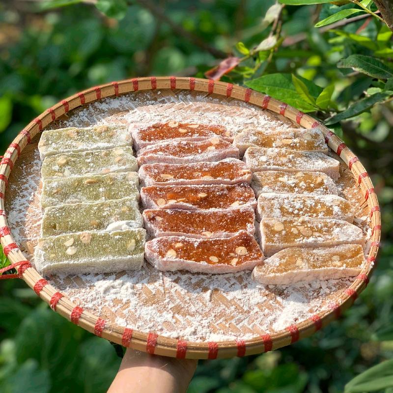 COMBO 3 VỊ 1.5 KG Chè Lam Bắc Giang Thủ Công Chuẩn Vị Truyền Thống Mix Vị : Giấc - Lá Nếp - Truyền Thống