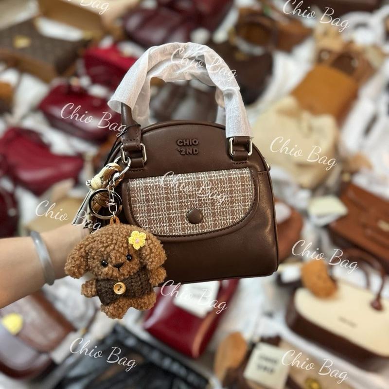 ( ẢNH THẬT ) Túi thời trang hình tròn có Charm Qc 1