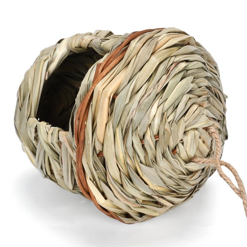 Product Introduction of Pet Hanging Bed Birds Nest Outdoor Hand-weaved Decorative Bird House Bird Cage Shelter for Garden Decoration Pet Bedroom 5