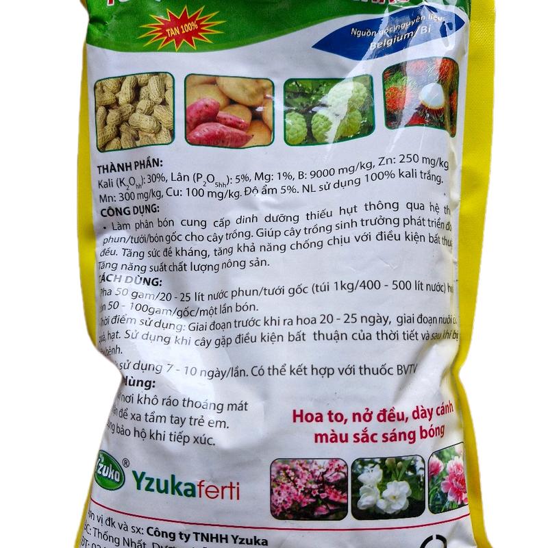 Túi 1kg kali trắng siêu ngọt nguyên liệu nhập ngoại giúp tạo đường nhanh, vào quả, xuống củ, chắc hạt, đẹp mã 4