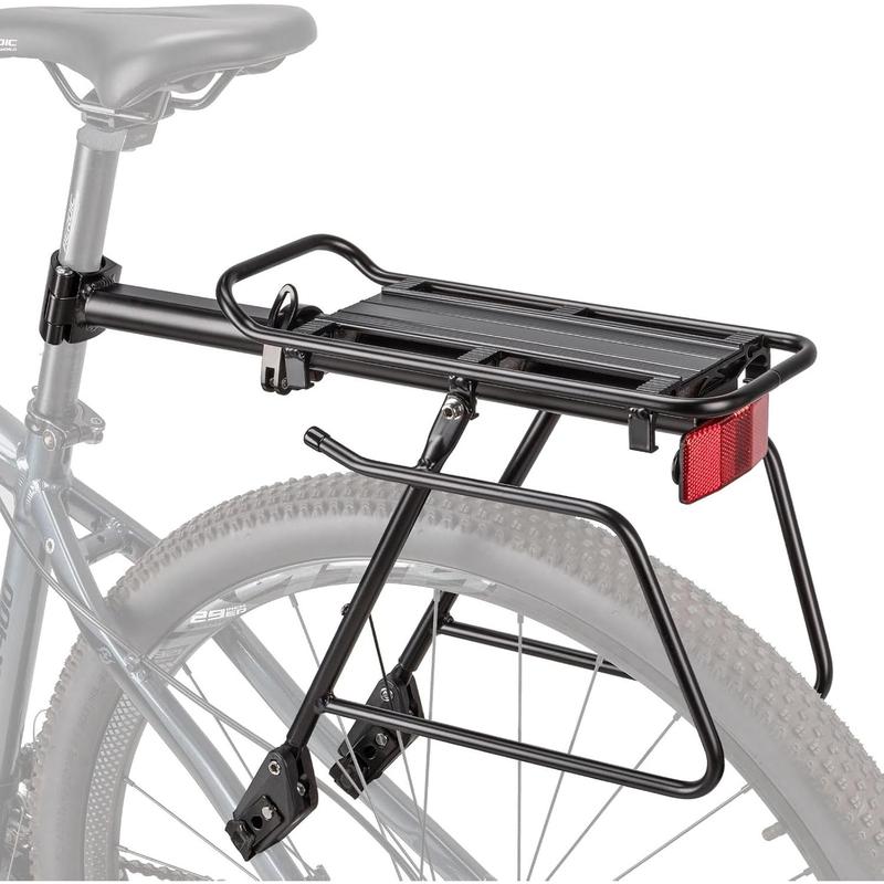 Rear bike rack bike cargo rack quick release mount large capacity ...