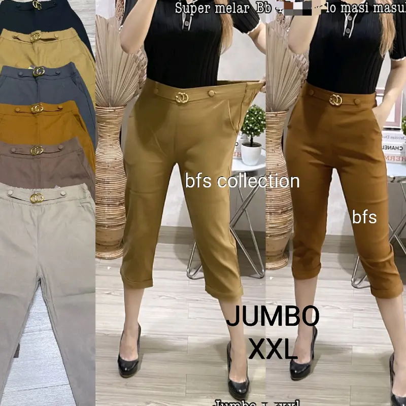 Celana Wanita Soft jeans Stretch Import Jumbo 9803 0