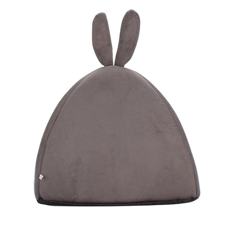 Product Introduction of Removable cat bed self-insulation, suitable for indoor cat collapsible dog house, puppy cage recliner with mattress gray 8