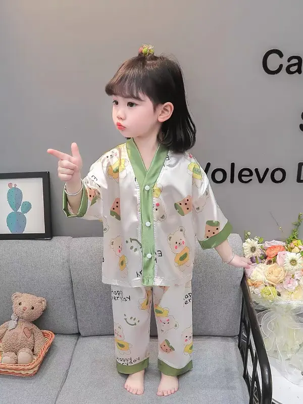 Bộ Pijama trắng hồng và trà sữa xanh ( kèm ảnh thật ) 3
