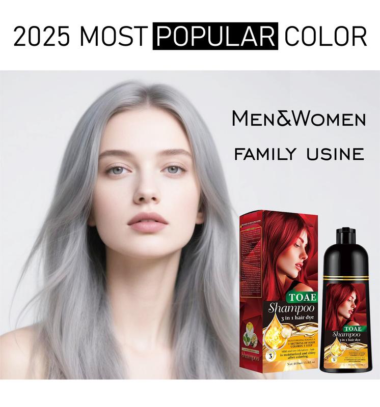 TOAE Hair Dye Shampoo 3 in 1 I Burgundy Hair Dye Herbal Hair - TikTok Shop