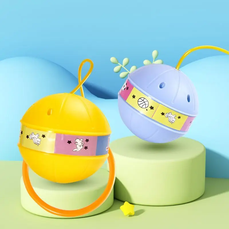 Combo đồ chơi hoạt động ngoài trời, bóng nhảy phát sáng, dây nhảy và vòng ném chân, giúp trẻ em rèn luyện sự linh hoạt và sức mạnh cơ bắp