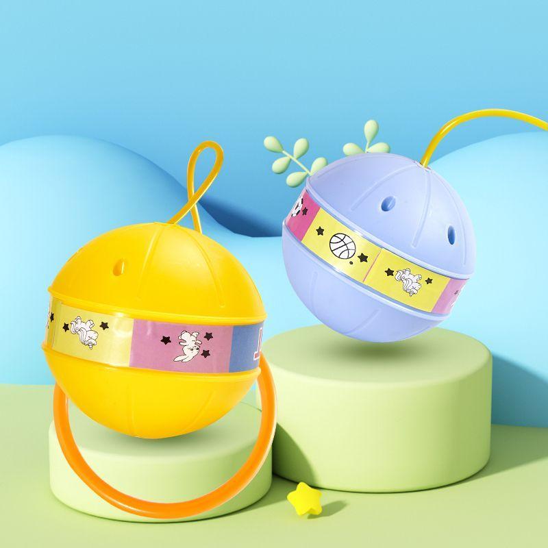 Đồ chơi bóng phát sáng và bộ dây nhảy bóng, hoàn hảo cho trẻ em, để tập thể dục thể chất và phát triển khả năng phối hợp tay chân của trẻ 8