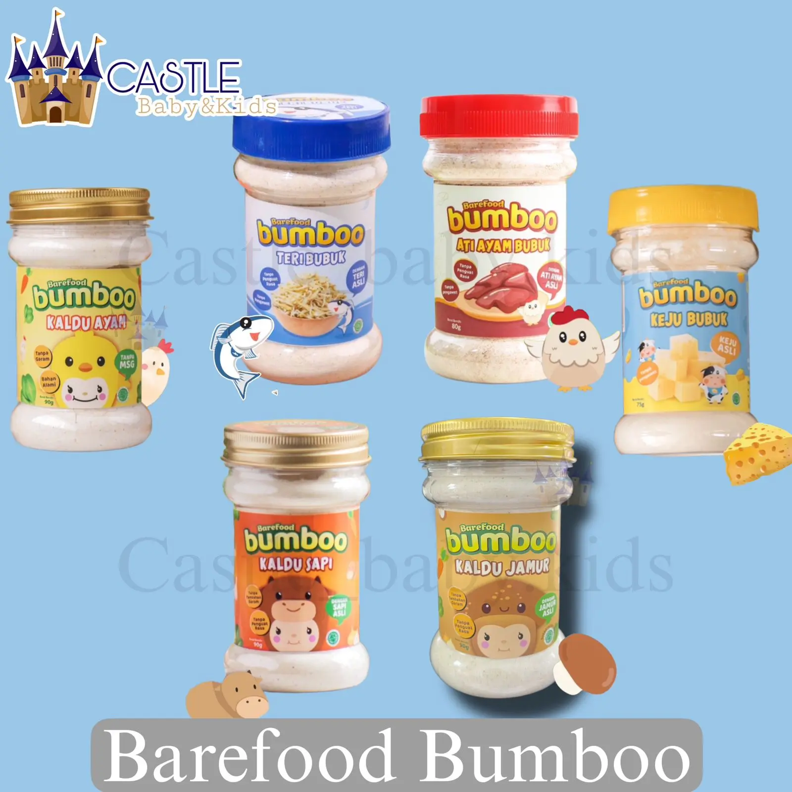 Barefood Bumbu Kaldu Tanpa Garam / Non MSG - Kaldu MPasi - Kaldu Bubur Bayi