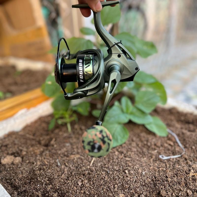 Máy câu cá YOLO FC mẫu mới 2024 núm độ xanh bộ đội khá đẹp dùng câu ngâm , lanxe sông bè Fish Tay Quay Bắt Cá Đi Câu Fishing