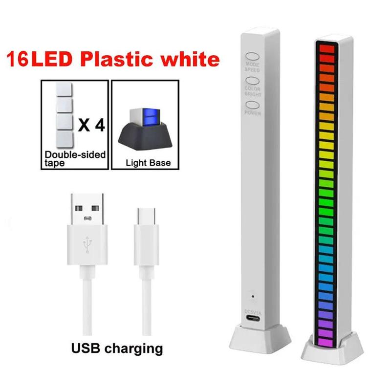 RGB Pickup Light, 1 Counts LED Music Rhythm Light, Ambient Light, Suitable For Bedroom Living Room TV Table Decoration Night Lamp 6