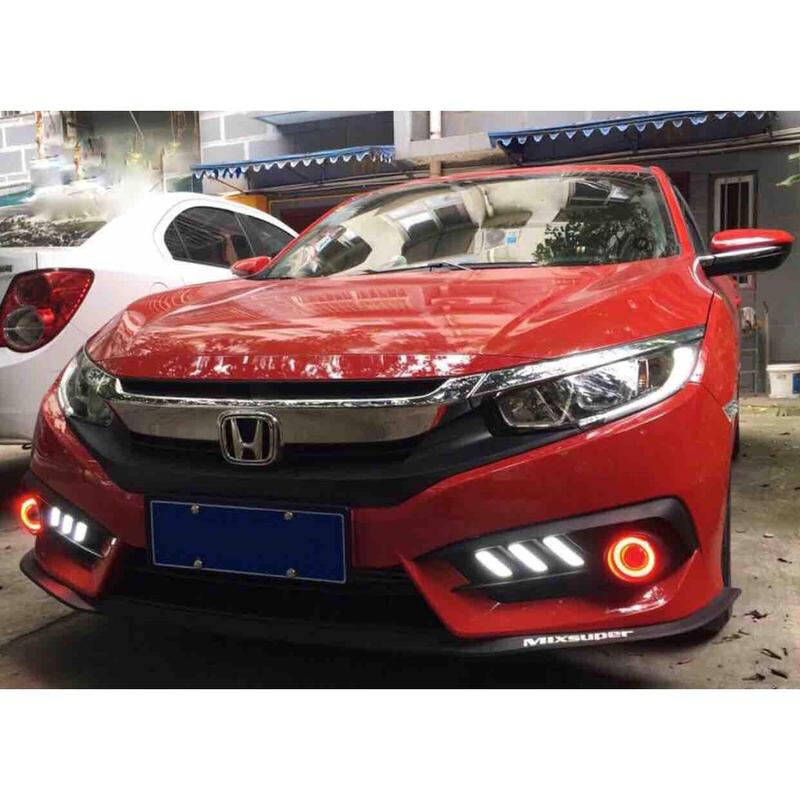 Product Introduction of 【24-hour shipping+free shipping+COD】1/2Pcs car sports light fog&decorative light LED bulb eagle eye corner halo projector accessories Lampu Kereta 21