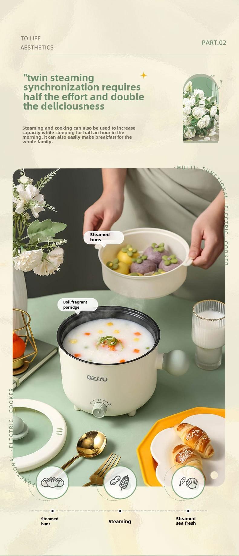 Product Introduction of Versatile All-in-One Pot for Couples in Apartments Cookware 5