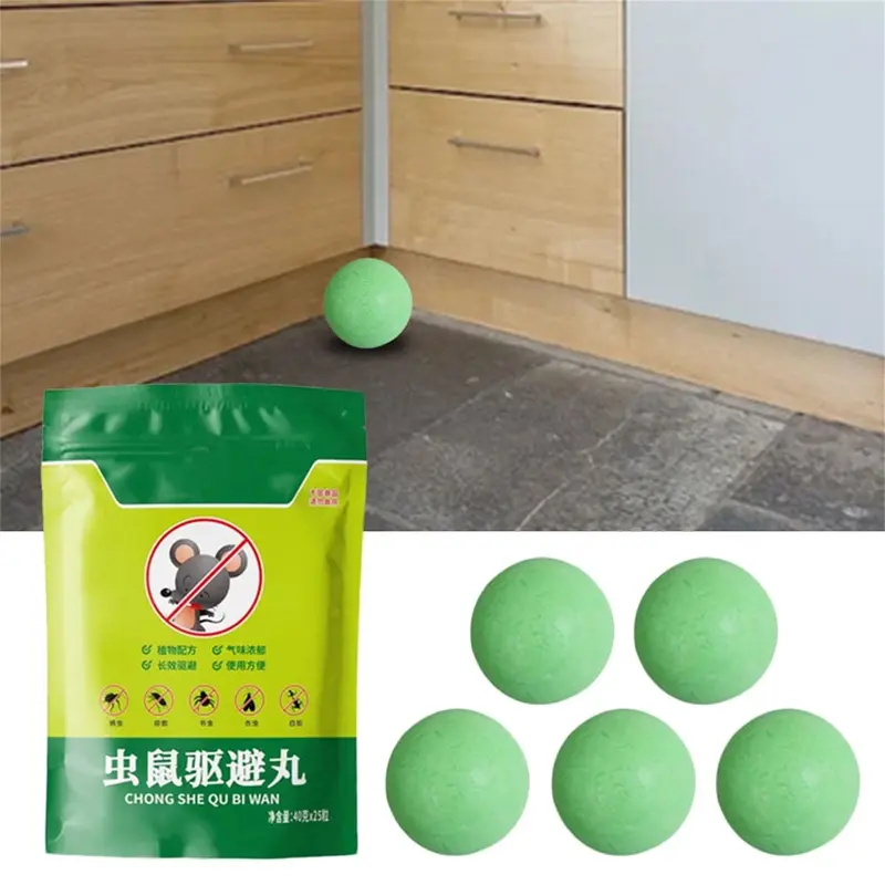 Bóng Máy Đuổi Chuột, Dầu Bạc Hà, Để Đuổi Chuột, Có Sẵn Trong 5 / 10 / 20 Cái, Được Làm Bằng Chiết Xuất Bạc Hà, Thích Hợp Để Kiểm Soát Chuột, Đuổi Chuột 2