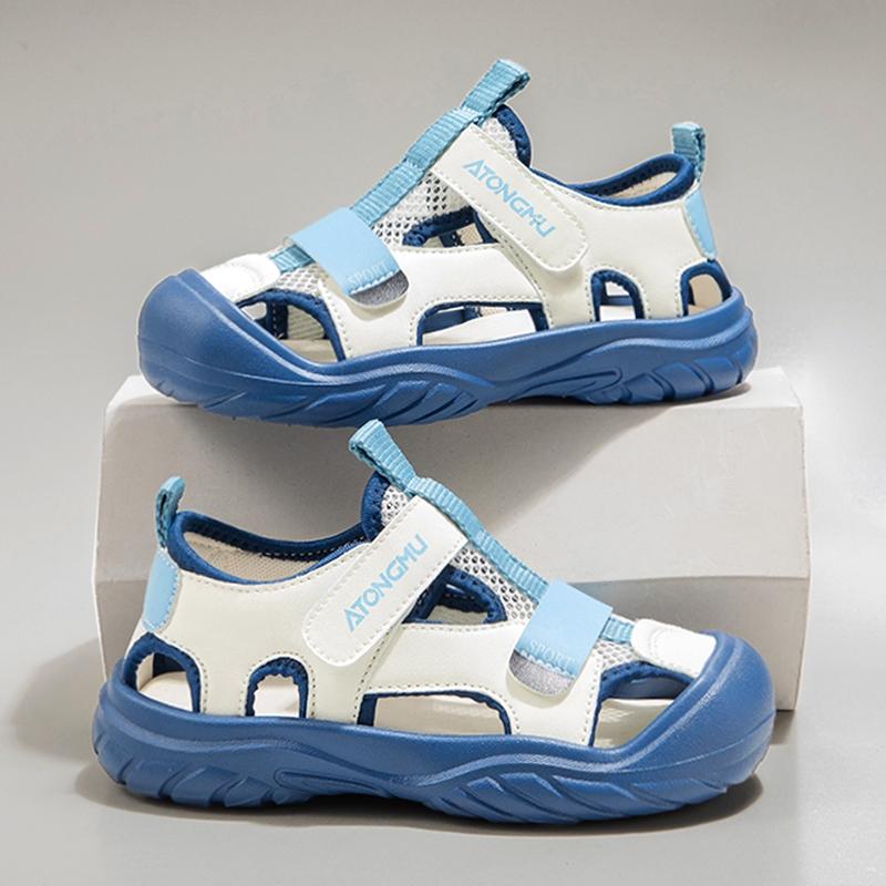  Giày Sandal Bé Trai Siêu Nhẹ Thoáng Khí Kháng Khuẩn Không Hôi Chân Dép Cross Bít Mũi Chống Vấp Cho Bé Trai 3-10 Tuổi Dép Đi Học Đi Chơi Đi Biển 