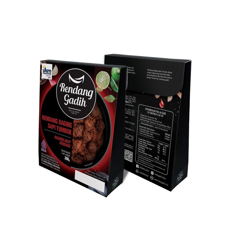 Rendang Gadih Rendang Daging Sapi Tumbuk Pack 200gr - Shop | Tokopedia
