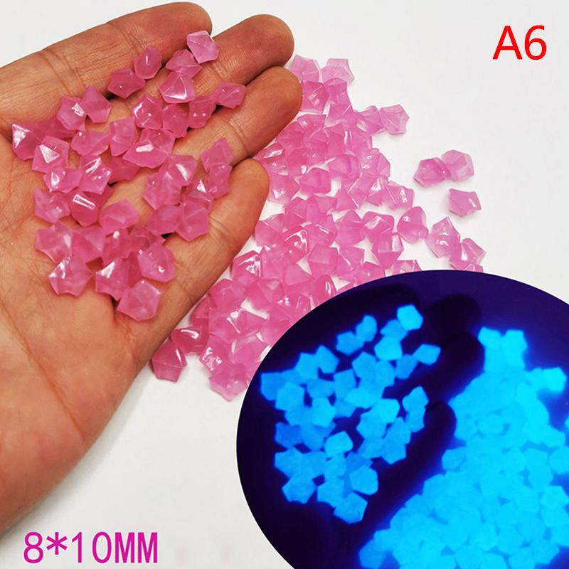 Product Introduction of 300Pcs Garden Decor Luminous Stones Glow In Dark Decorative Pebbles Pebble Rocks Outdoor Fish Tank Aquarium Decorations 31