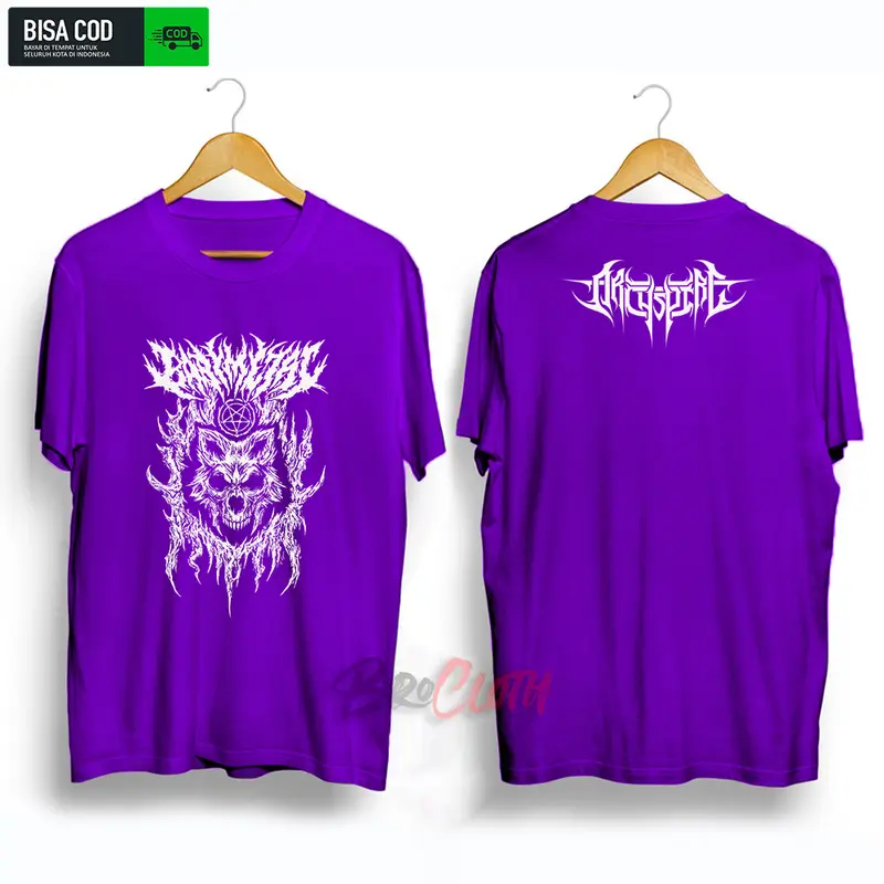 Kaos Baju Oblong Lengan Pendek Distro Pria Wanita Dewasa Kata Kata Nyindir Keren Terbaru 2025 Metal Santai Crew Neck Polos Hitam Branded Fit 7
