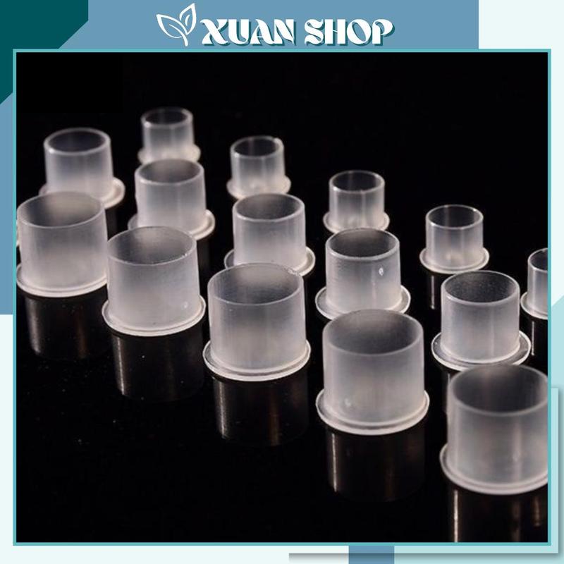 [XHUM01] 100 cốc chum nhựa đựng mực - hũ có đế, cốc nhựa đựng mực xăm tattoo phun xăm thẩm mỹ-XUANSHOP. 1