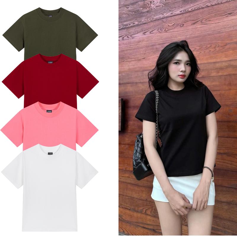 Áo Thun BabyTee Gimme Trơn - Premium Cotton 250gsm 2 Chiều Cổ Tròn - GMB30