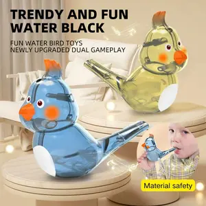 Fun Water Bird Whistle Toy For Children's Creativity & Oral Muscle Training Easy to Blow Cute Design Add Water to Mimic Bird Calls Ideal Playmate for Babies Kids Gift