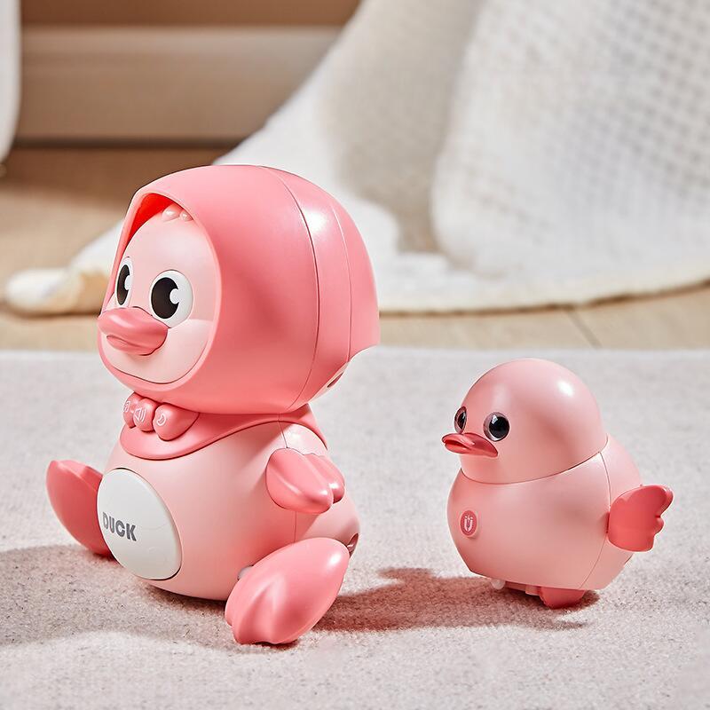 Electric Chicken Pet Squad Set Magnetic Crawling Swinging Duck Children's Head up Practice Toy 3