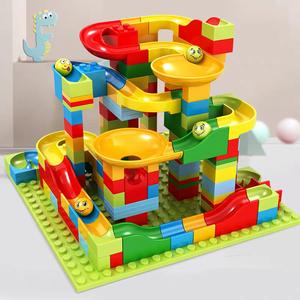 Children's Educational Building Blocks Toy Assembly Versatile Multifunctional Slide Ball Blocks Intelligence Development