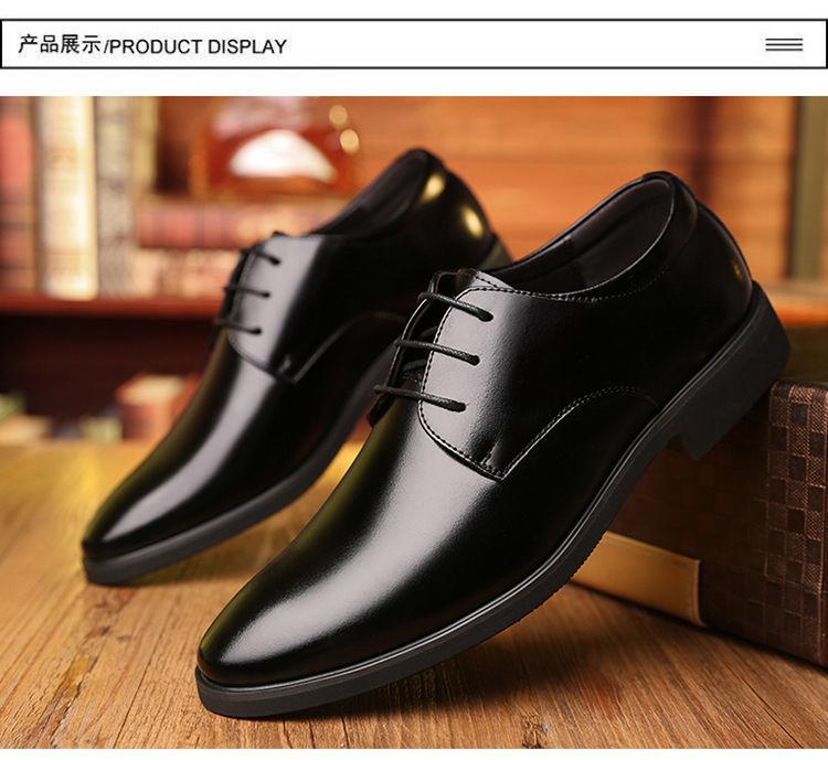 Product Introduction of Giày Da, Giày Nam, Trang Phục Công Sở Thường Ngày Phong Cách Anh Quốc, Giày Cưới, Giày Một Lớp Dễ Phối Đồ Giày Đi Làm, Chống Thấm Nước, Nhẹ, Thích Hợp Cho Giới Trẻ Mùa Hè 3