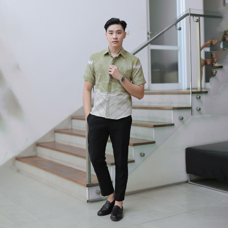 Batik Slimfit Mola Short Sleeve B446 Pria Pendek 2