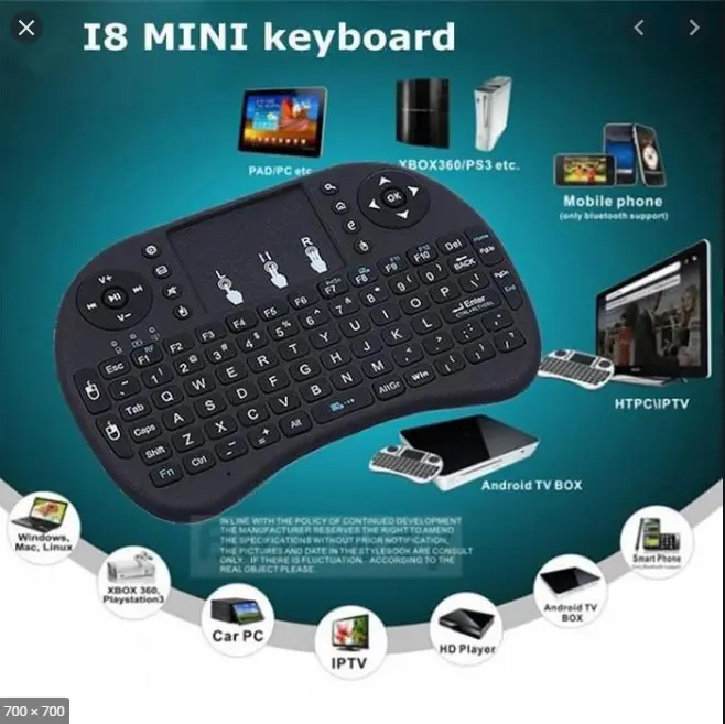 i8 Wireless Mini Keyboard TouchPad Mouse 2.4G Handheld PC Android TV komputer laptop gaming 3