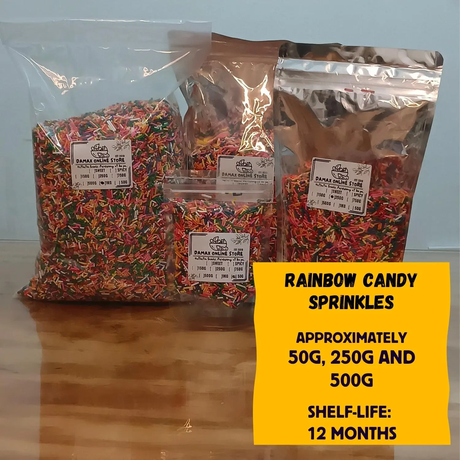 250G TO 1KG  ASSORTED CANDY SPRINKLES I Sweet Candies Snack Condiments Baking Needs Confectionary  Bonbon