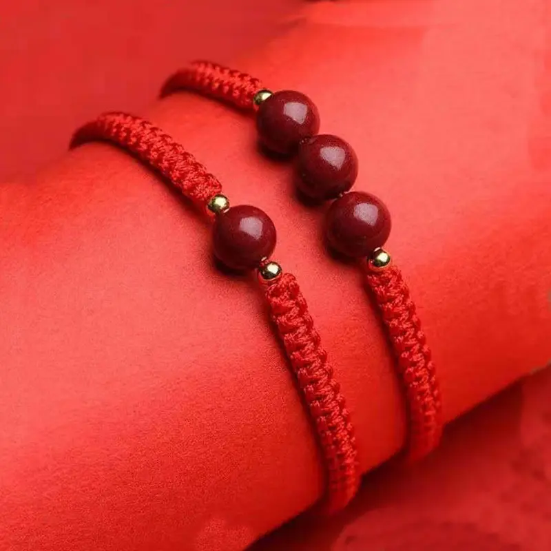 1 Máy Tính Vàng Tím Cinnabar Benming Năm Dây Đỏ Vòng Tay Nữ Dệt Tay May Mắn Vòng Tay Halloween Lễ Tạ Ơn Giáng Sinh Sinh Sinh 3