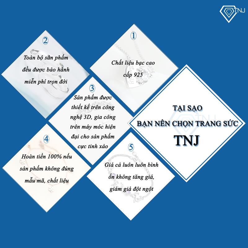 Product Introduction of Bông tai bạc chốt vặn đính đá 4 5 6 ly BTA0078 - Trang Sức TNJ 4