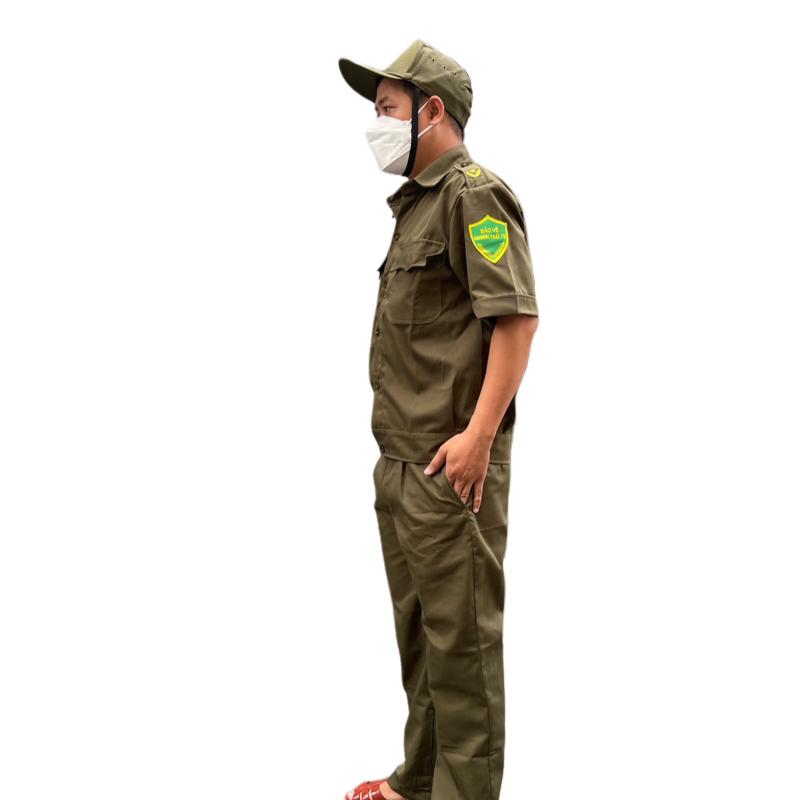 Bộ đồ nam ANTT màu nâu kaki 100% cotton đường may chi tiết - Có Túi, Áo, Menswear 1