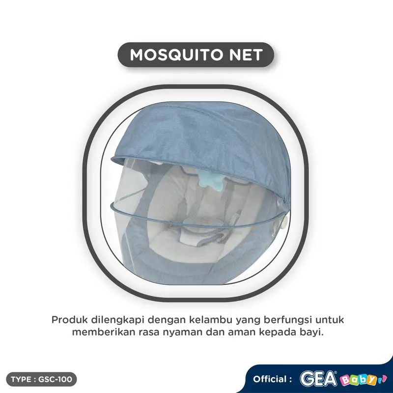 GEA BABY ORYN Baby Automatic Swing Chair GSC-100 / Ayunan Bayi / Bouncer bayi 1