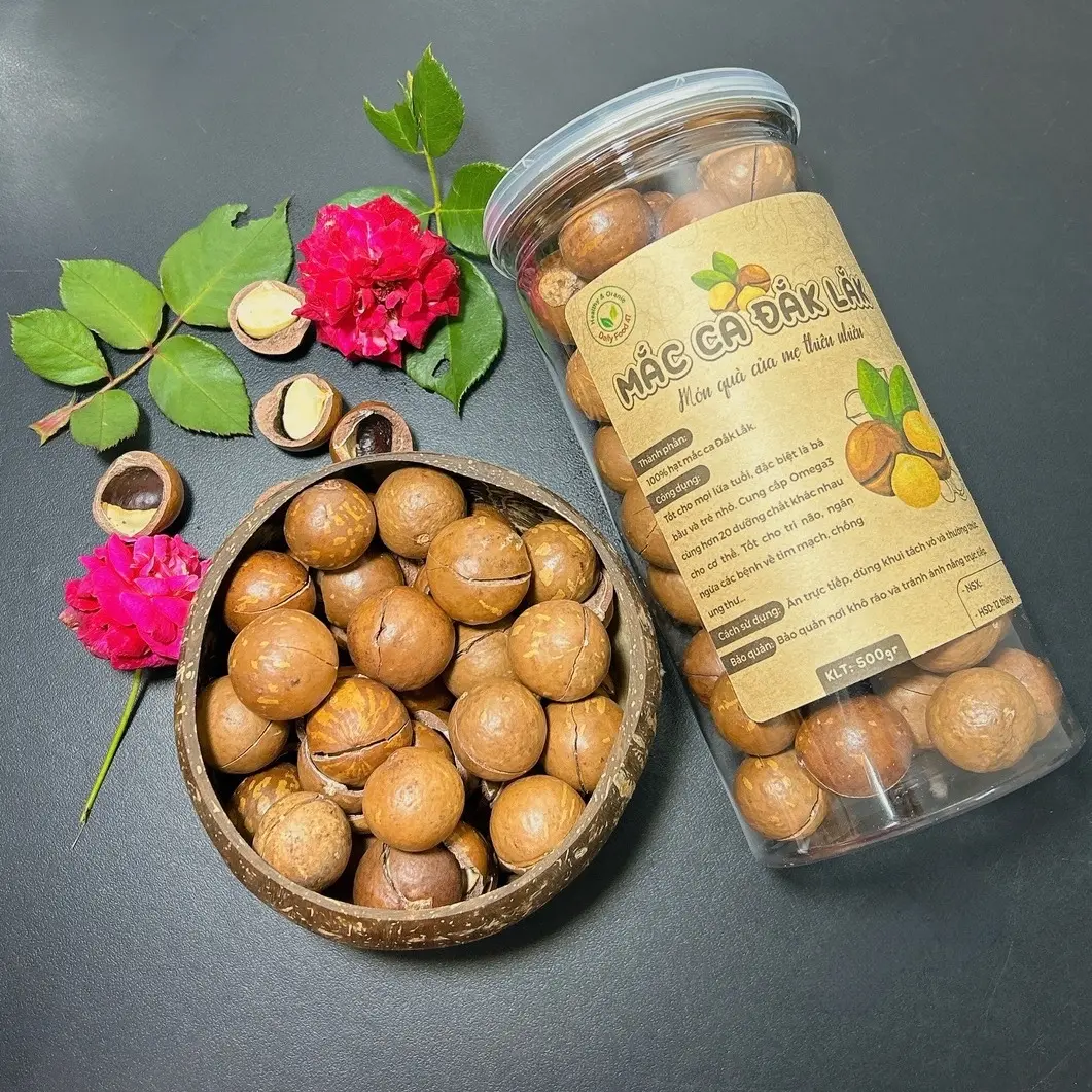 [Flash Sale] Hạt Macca Đăk Lăk | có đồ khui vỏ 500gram  Snack Ăn Vặt