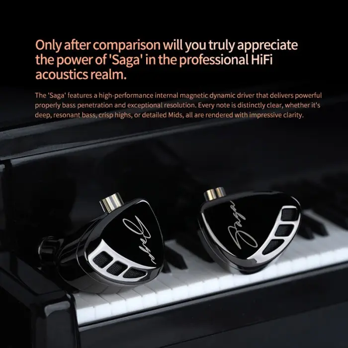 KZ Saga High Performance Magnetic Dynamic Driver In Ear Monitor Earphone 5