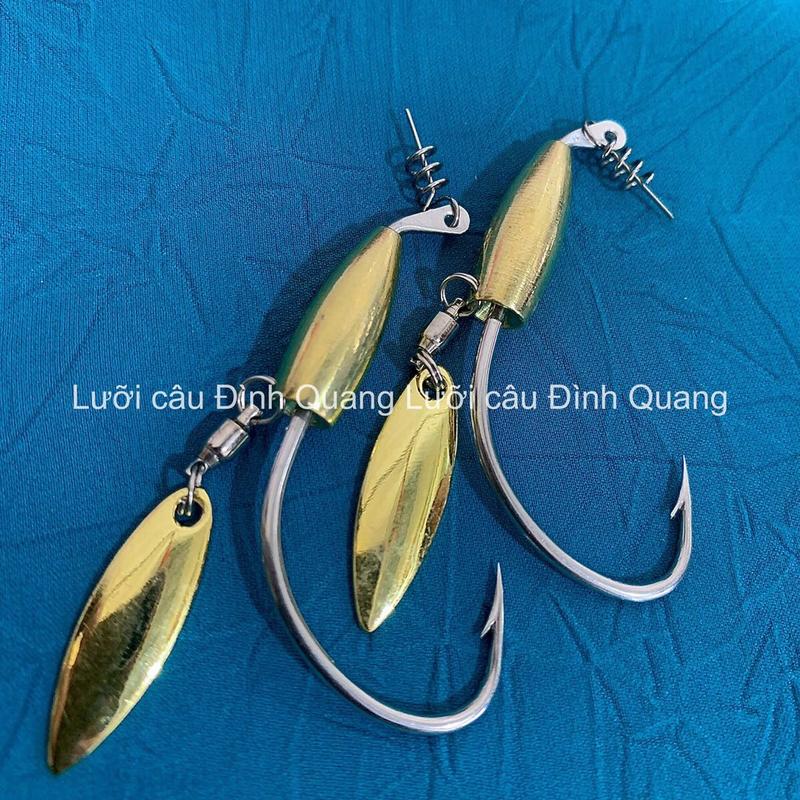 LƯỠI AR15 THỦ CÔNG CÓ THÌA XOAY CÂU CÁ LÓC Bắt Cá Fishing Đi Câu Lure Ca mồimềm Đồng