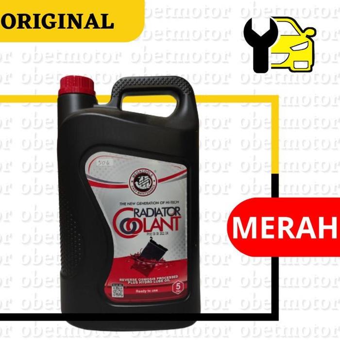 Jual Air Radiator Coolant 5 Liter Pendingin Mesin Hijau Merah Car ...