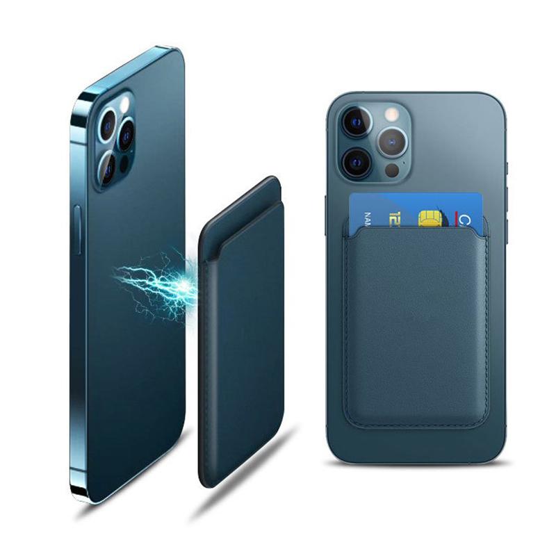 Product Introduction of Magnetic Card Holder Wallet Stand Leather Case for Iphone 12 Card Bag for Magsafing Magnet Case Card Pocket Cover Casing Smartphone 7